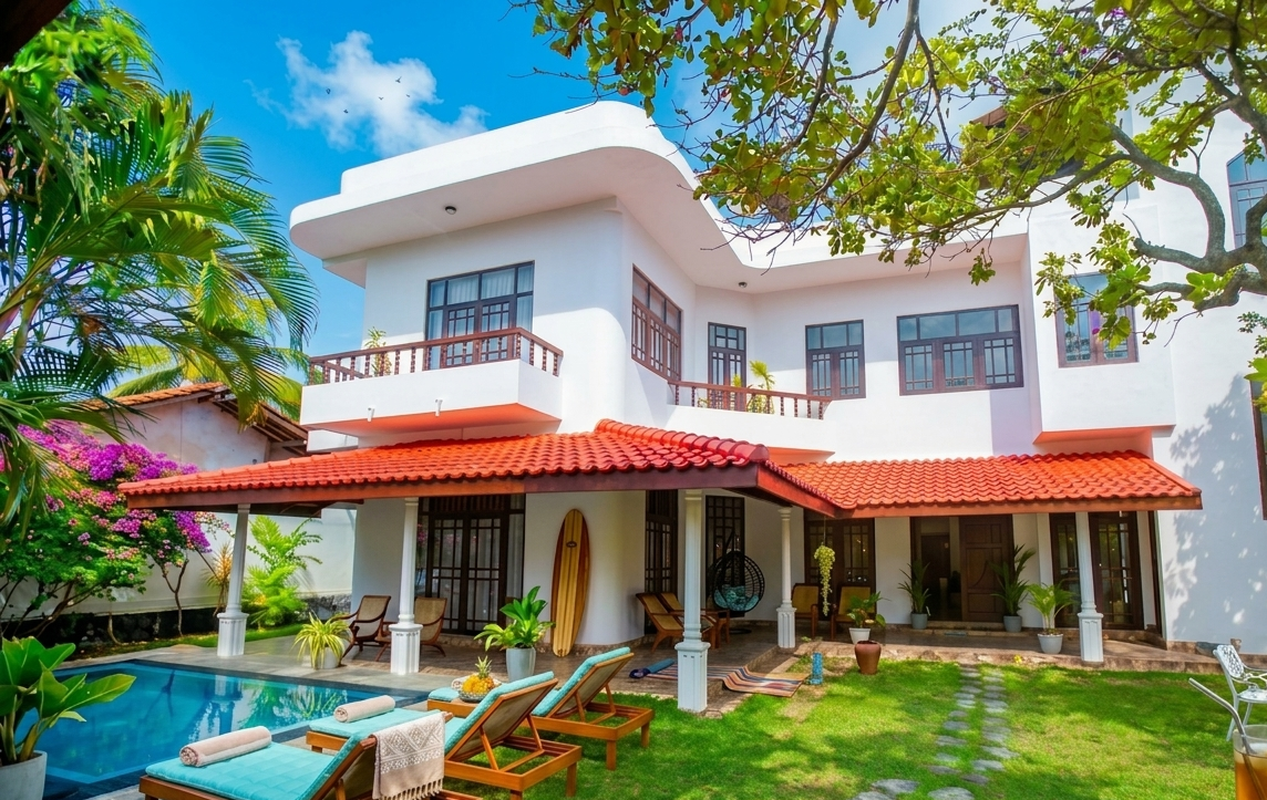 Villa front view